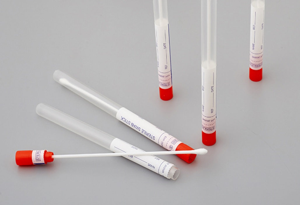 Transport swabs without medium in rigid polypropylene tube with polystyrene stick and viscose tip sterile CE IVD marked - Global Scientific Ltd