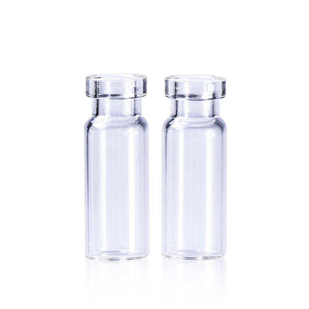 2ML Crimp Vials-GS000014-2mL Clear Glass Flat Base 11mm Crimp Vial Wide Opening. 100pcs/pk - Global Scientific Ltd