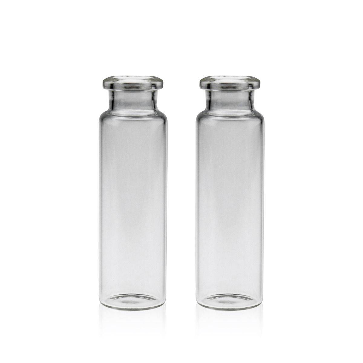 Crimp Headspace Vials-GS000036-20mL Clear Glass 22.5x75mm. 20mm Beveled Edge. Flat Bottom. Crimp Headspace Vial. 100pcs/pk - Global Scientific Ltd