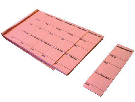 OMNISTOR FILING SLIP PAD - PINK (100 SLIPS) - Global Scientific Ltd