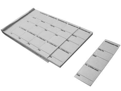 OMNISTOR FILING SLIP PAD - WHITE (100 SLIPS) - Global Scientific Ltd