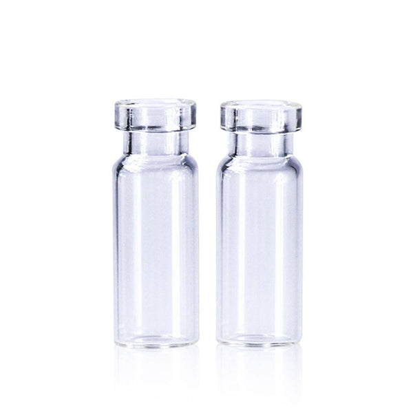 2ML Crimp Vials-GS000014-2mL Clear Glass Flat Base 11mm Crimp Vial Wide Opening. 100pcs/pk - Global Scientific Ltd