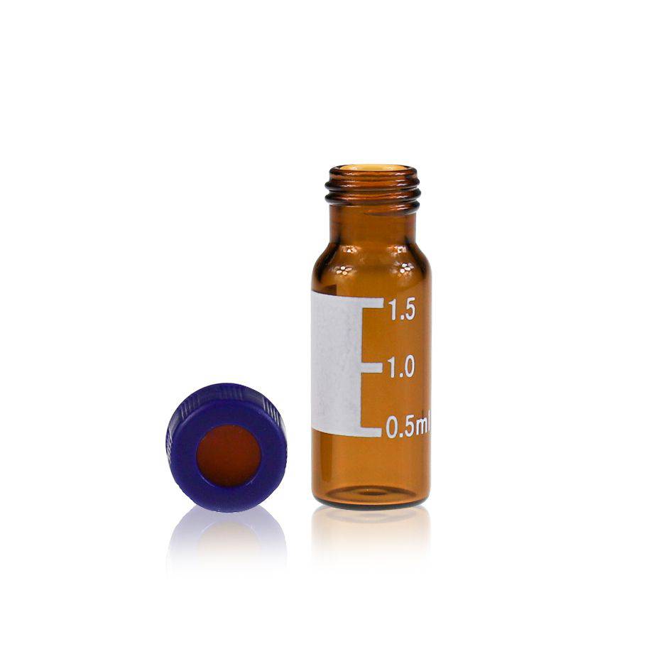 2ML Ultra clean Vials-GS001173-2mL Amber Glass 12x32mm Flat Base - Global Scientific Ltd