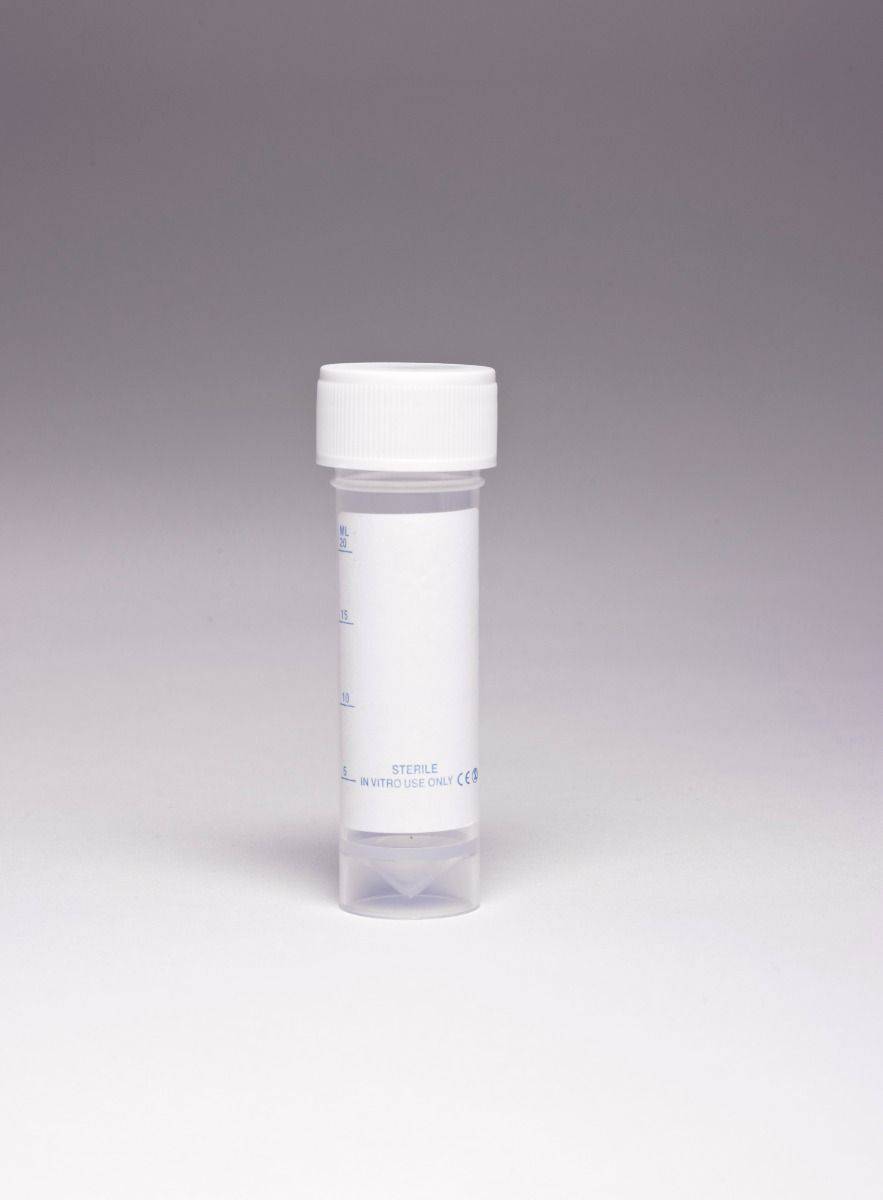 30ml Universal container Polypropylene Plain Label - Global Scientific Ltd
