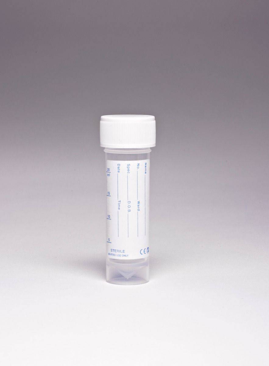 30ml Universal container Polystyrene Printed Label - Global Scientific Ltd