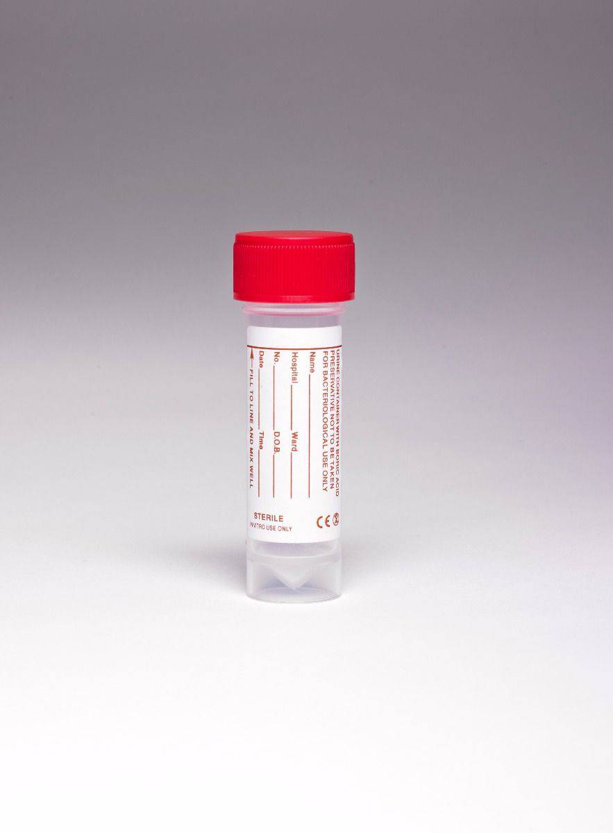 30ml universal container with boric acid Polystyrene - Global Scientific Ltd