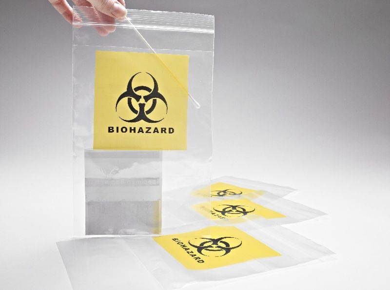 biohazard bag with document pouch - Global Scientific Ltd