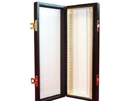 HiQA WOODEN FILOSLIDE 100 BOX - BLACK - Global Scientific Ltd