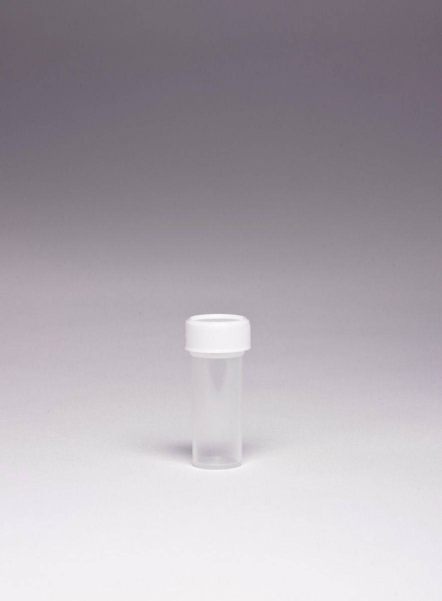 The 7ml Bijou Container No Label  polystyrene along with screw cap and manufactured from virgin non-cytotoxic polystyrene or polypropylene. - Global Scientific Ltd